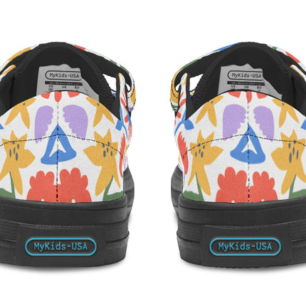 Kids Shoes Low Tops Abstract Flowers