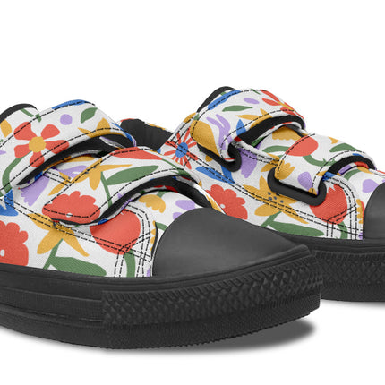 Kids Shoes Low Tops Abstract Flowers