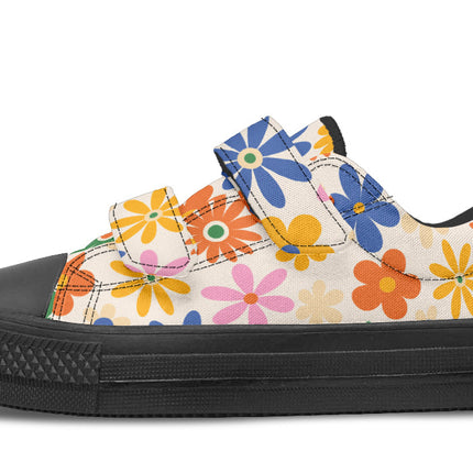 Kids Shoes Low Tops Colorful Flowers