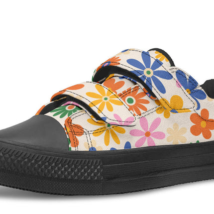 Kids Shoes Low Tops Colorful Flowers
