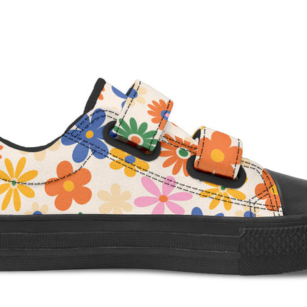 Kids Shoes Low Tops Colorful Flowers