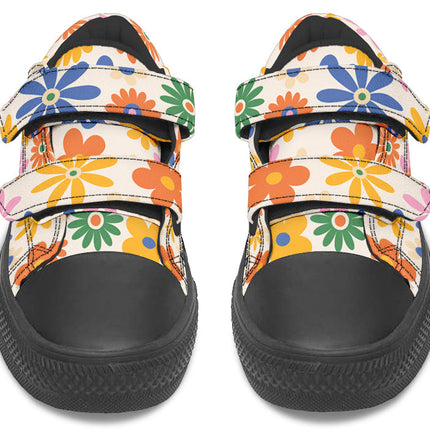 Kids Shoes Low Tops Colorful Flowers
