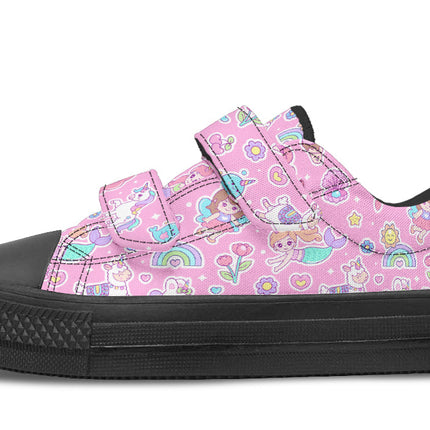 Kids Shoes Low Tops Mermaid And Unicorns
