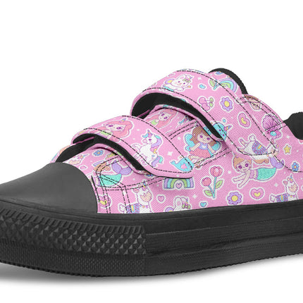 Kids Shoes Low Tops Mermaid And Unicorns