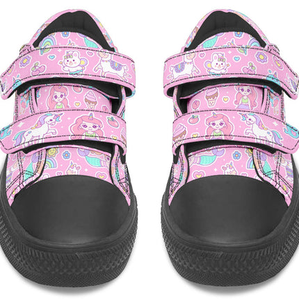 Kids Shoes Low Tops Mermaid And Unicorns
