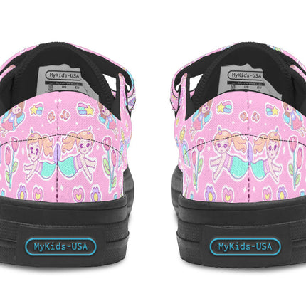 Kids Shoes Low Tops Mermaid And Unicorns