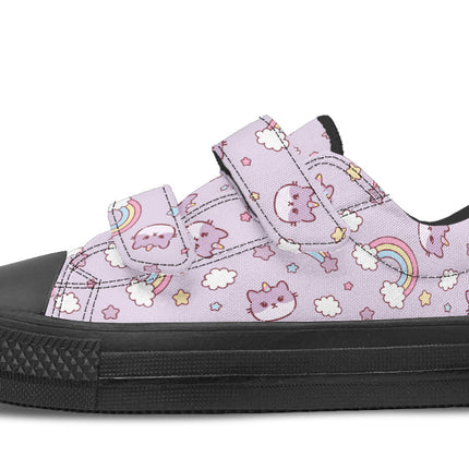 Kids Shoes Low Tops Rainbow And Cats