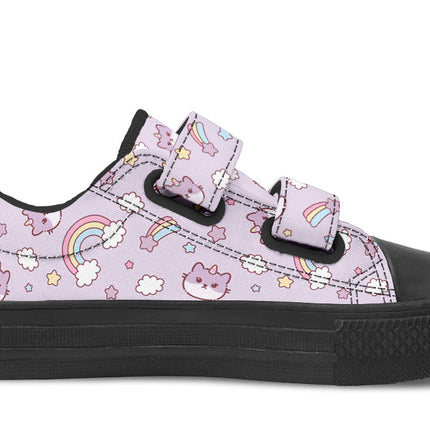Kids Shoes Low Tops Rainbow And Cats