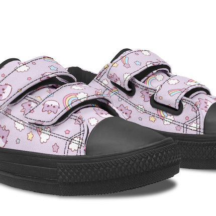 Kids Shoes Low Tops Rainbow And Cats