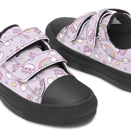 Kids Shoes Low Tops Rainbow And Cats