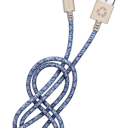 Bleu iPhone Lightning cable · 2 meter · Made of recycled fishing nets