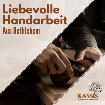 Handgeschnitzter Pferdekopf aus Olivenholz (klein) – Exklusive