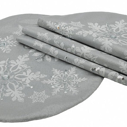 ML16354 Glistening Snow Round Placemats, Set of 4