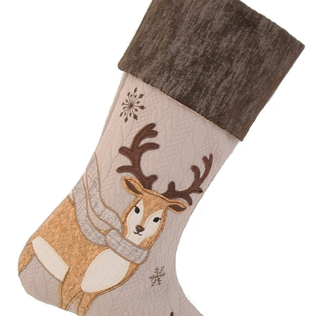 ML16355 Cozy Reindeer Stocking