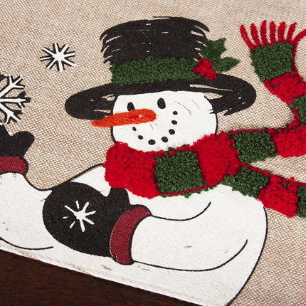 ML17127 Joyful Snowman Placemats,13"x18", Set of 4