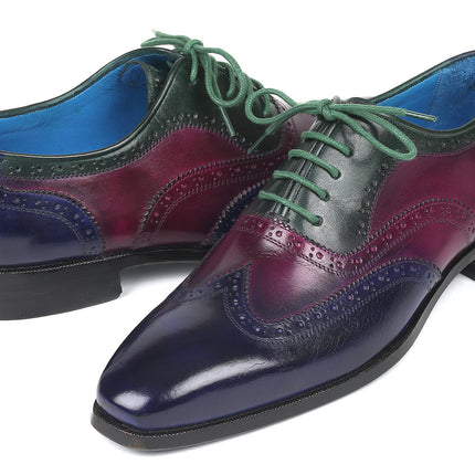 Paul Parkman Men's Multi Color Wingtip Oxfords (ID#PP2284)
