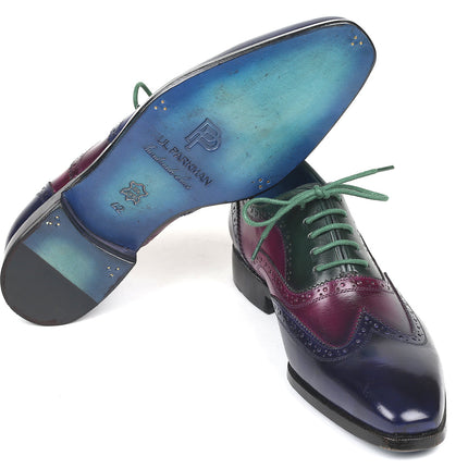 Paul Parkman Men's Multi Color Wingtip Oxfords (ID#PP2284)