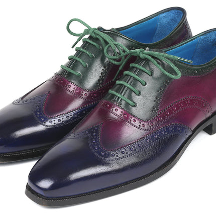 Paul Parkman Men's Multi Color Wingtip Oxfords (ID#PP2284)