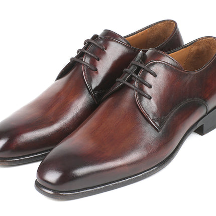 Paul Parkman Antique Brown Derby Shoes (ID#696AT51)