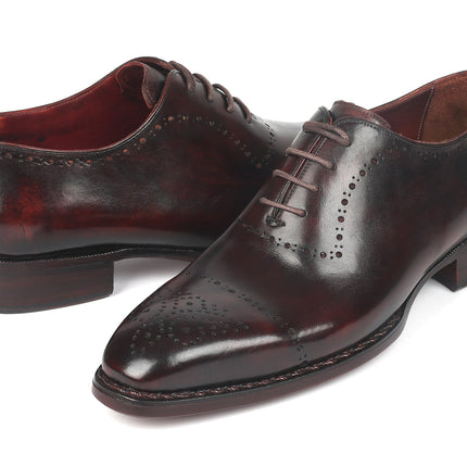 Paul Parkman Dark Bordeaux Goodyear Welted Oxfords (ID#56BRD83)