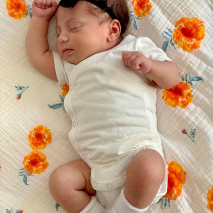 ORGANIC SWADDLE - MARIGOLD