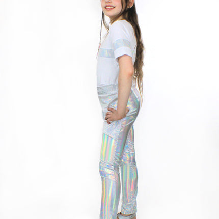 Stella, bamboo jersey and holographic sequin Top