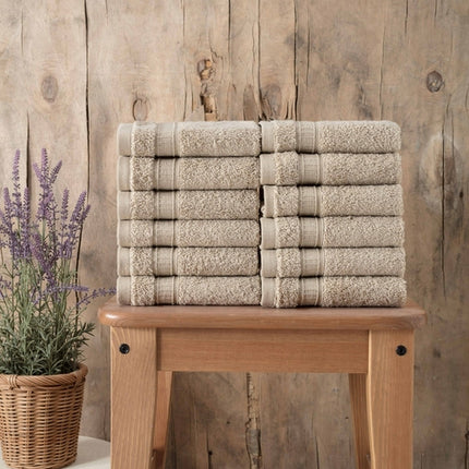 Turkish Cotton Washcloth Set of 12
