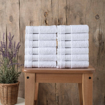 Turkish Cotton Washcloth Set of 12