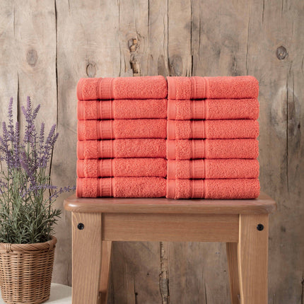 Turkish Cotton Washcloth Set of 12