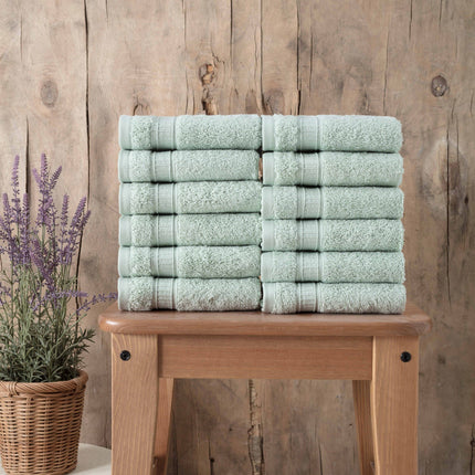 Turkish Cotton Washcloth Set of 12