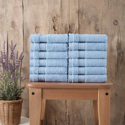 Turkish Cotton Washcloth Set of 12