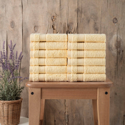 Turkish Cotton Washcloth Set of 12