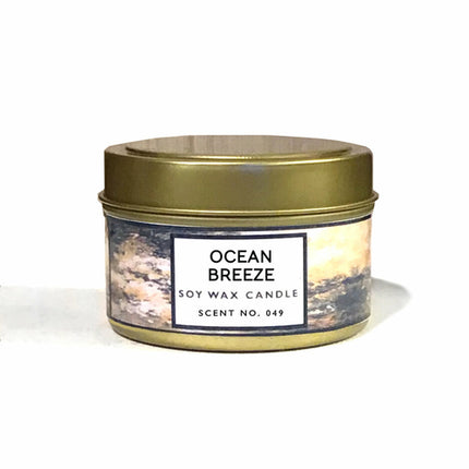 Ocean Breeze Scented Soy Wax Candle