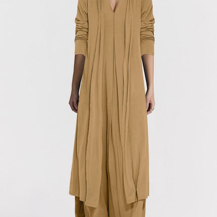 Women's Casual Solid Color And V-neck Cardigan Dress for Women