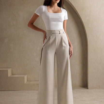 Spring Autumn Popular Slimming Women Casual Pants Loose Drooping High