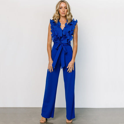 Lace up Jumpsuit Casual