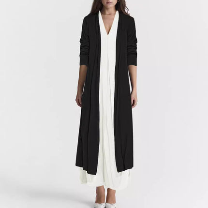 Women's Casual Solid Color And V-neck Cardigan Dress for Women