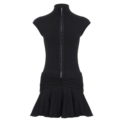Sleeveless Tennis Dress Sexy Slim Fit Breathable Outdoor Casual Solid