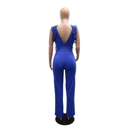 Lace up Jumpsuit Casual
