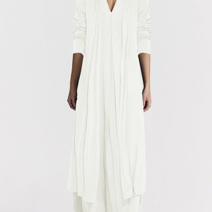 Women's Casual Solid Color And V-neck Cardigan Dress for Women
