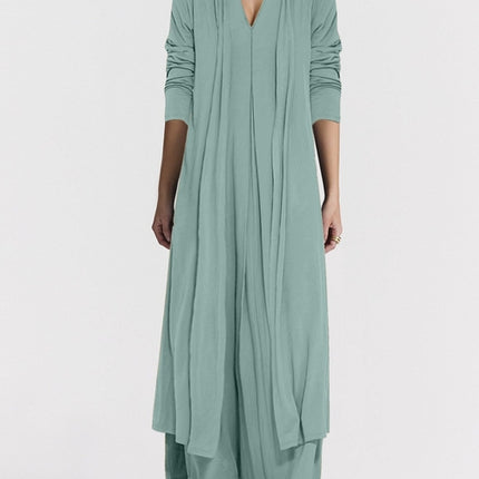 Women's Casual Solid Color And V-neck Cardigan Dress for Women