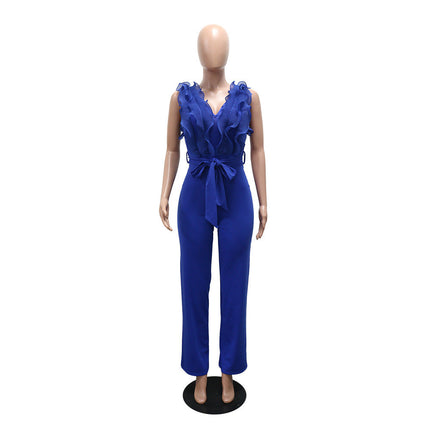 Lace up Jumpsuit Casual