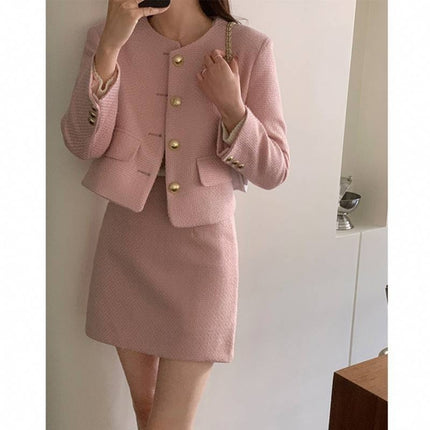 Woman Style Long Sleeve Skirt Set Fashion