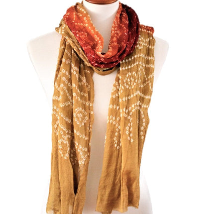 OMSutra Tie-dye designer fashion Silk Scarves
