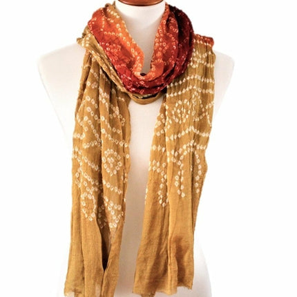 OMSutra Tie-dye designer fashion Silk Scarves