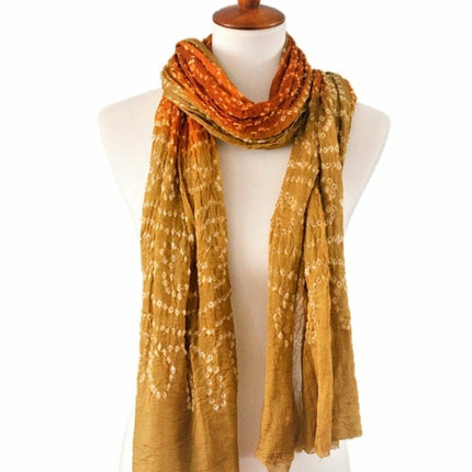 OMSutra Tie-dye designer fashion Silk Scarves