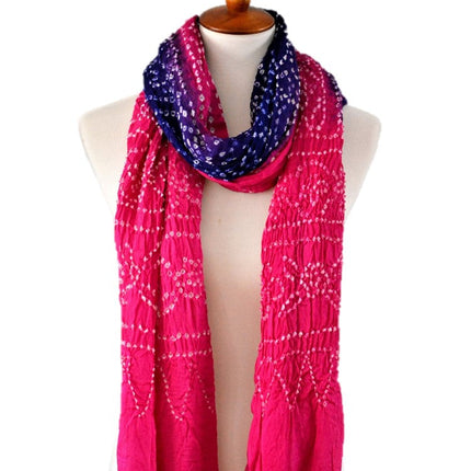 OMSutra Tie-dye designer fashion Silk Scarves