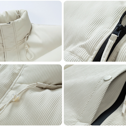 Mens Stand Collar Puffer Jacket