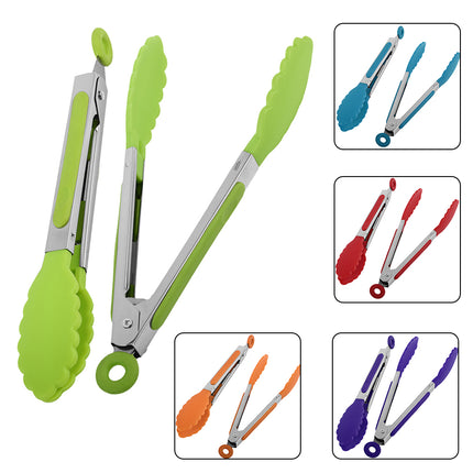 8 Inch Non-Slip Stainless Steel Food Clip