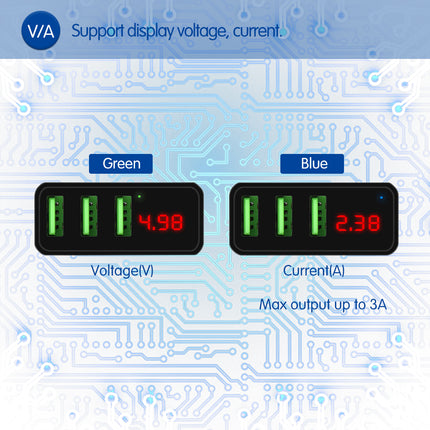 LCD Intelligent Digital Display Wall Charger